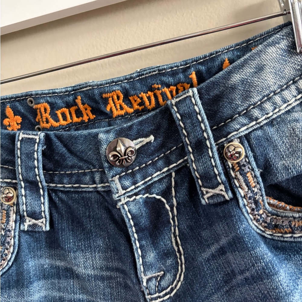 Rock‎ Revival Straight Leg Jeans Size 27 - Picture 6 of 7